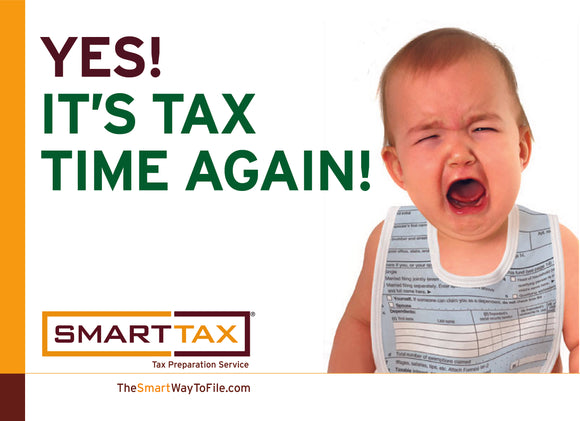 Baby Tax Time Postcard