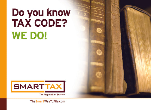 Tax Code Postcard