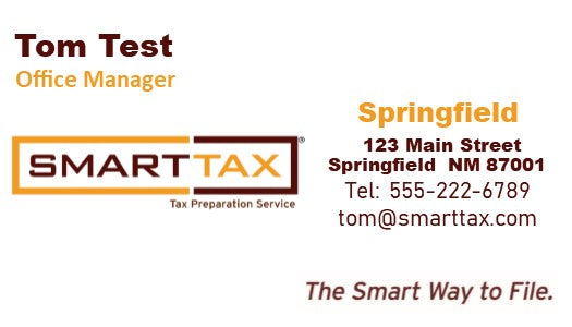 Business Card with Name